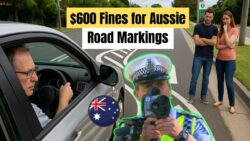 Australia $600 fines for misuse under updated laws - Painted road triangles and zigzags